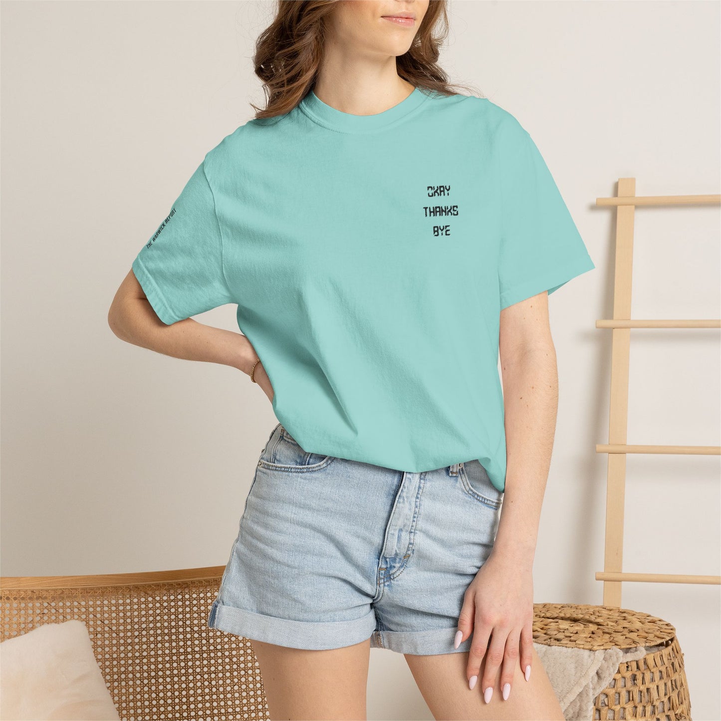 Okay thanks bye digital Embroidered T-Shirt