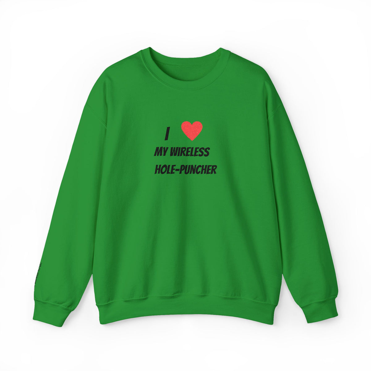 Wireless hole-puncher Embroidered Crewneck