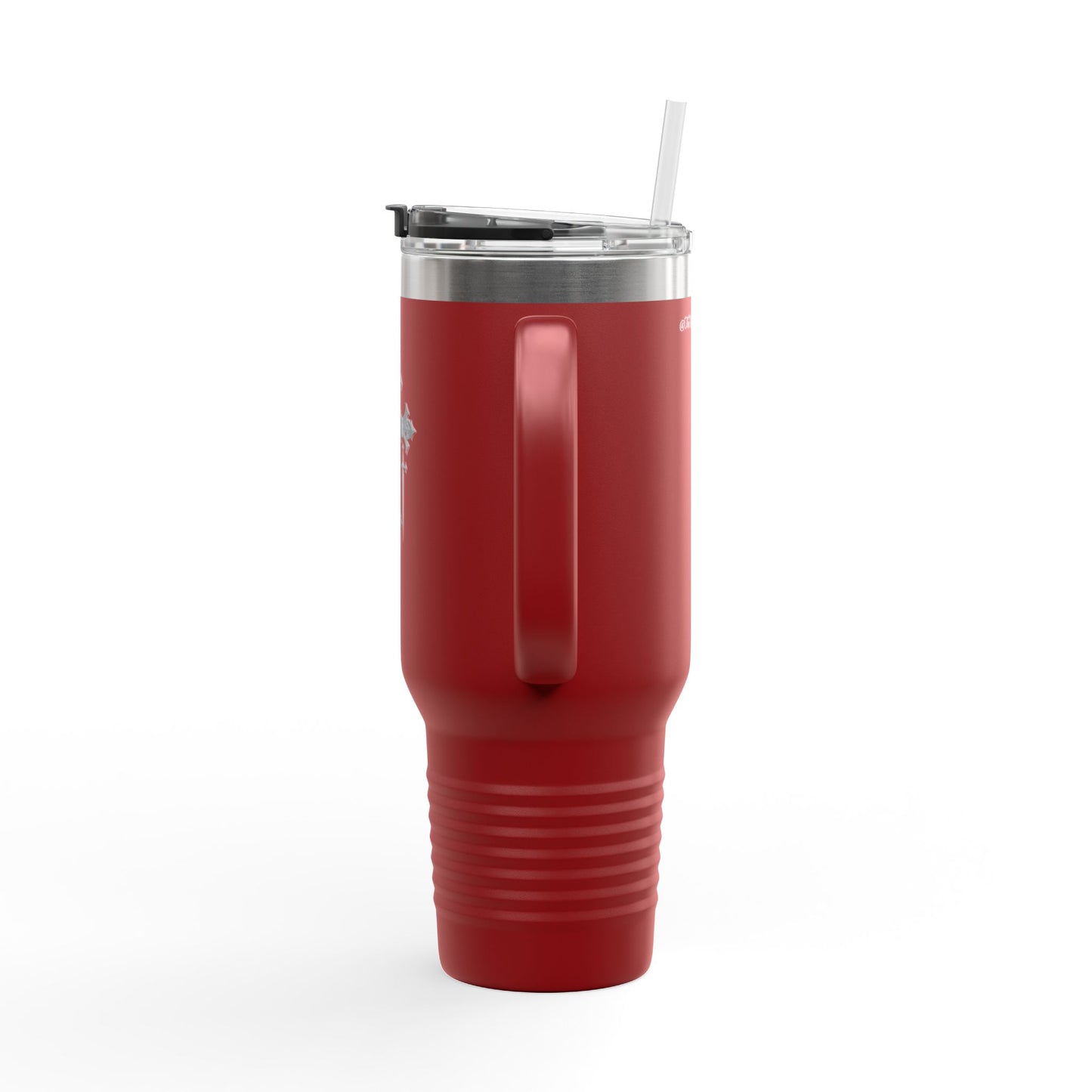 Cross and swords insulated travel mug