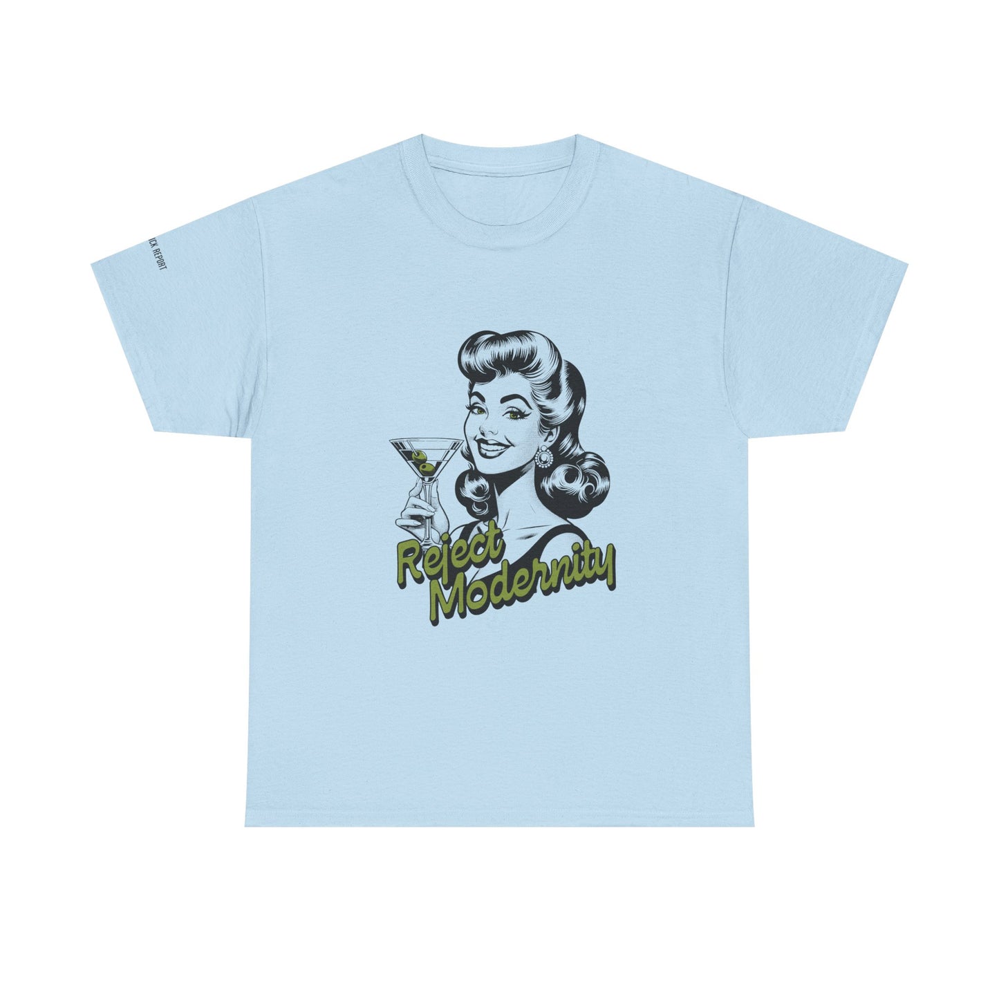 reject modernity martini tee