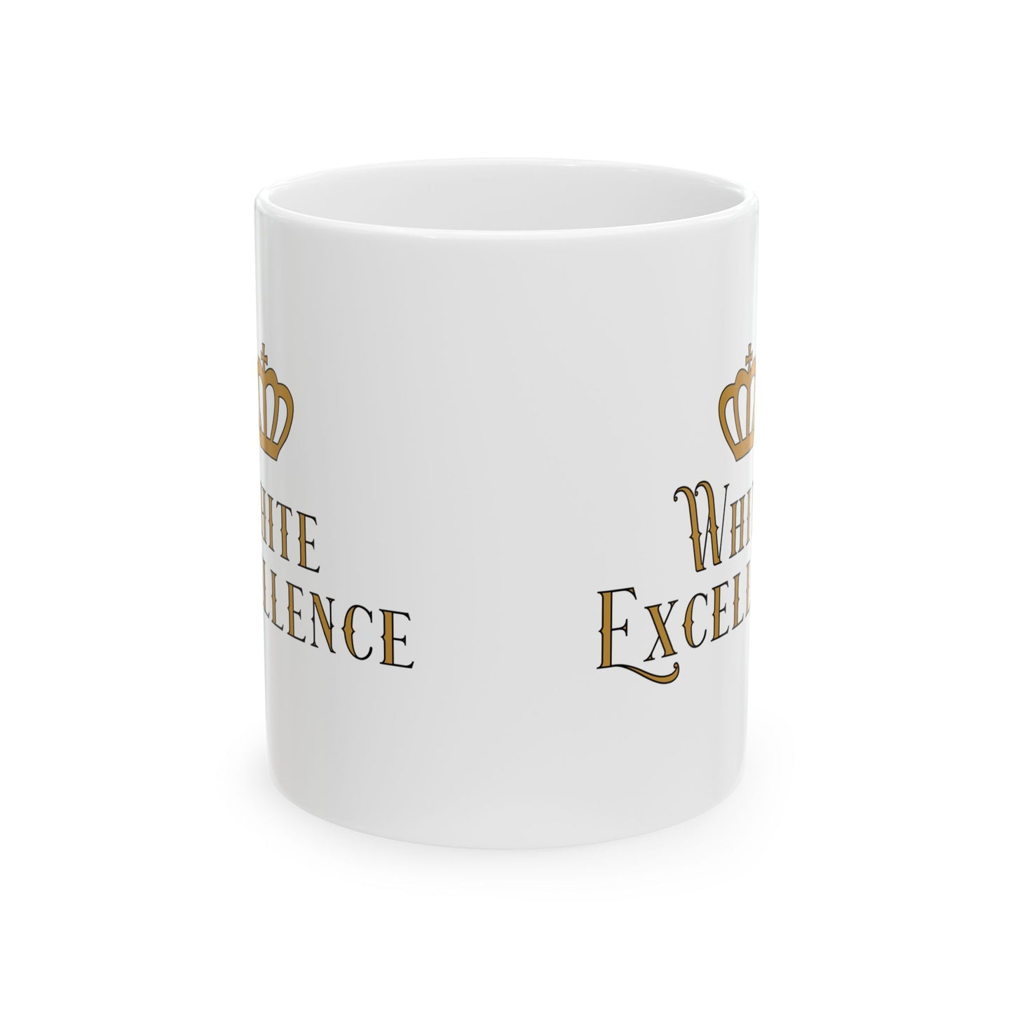 White Excellence mug