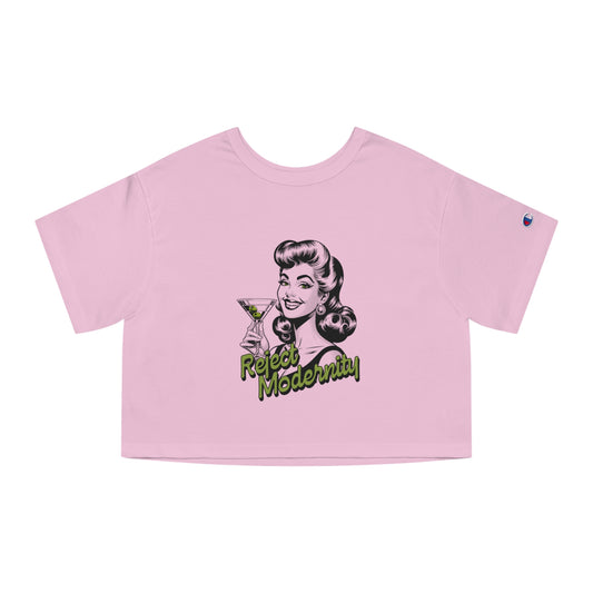 reject modernity martini cropped t-Shirt