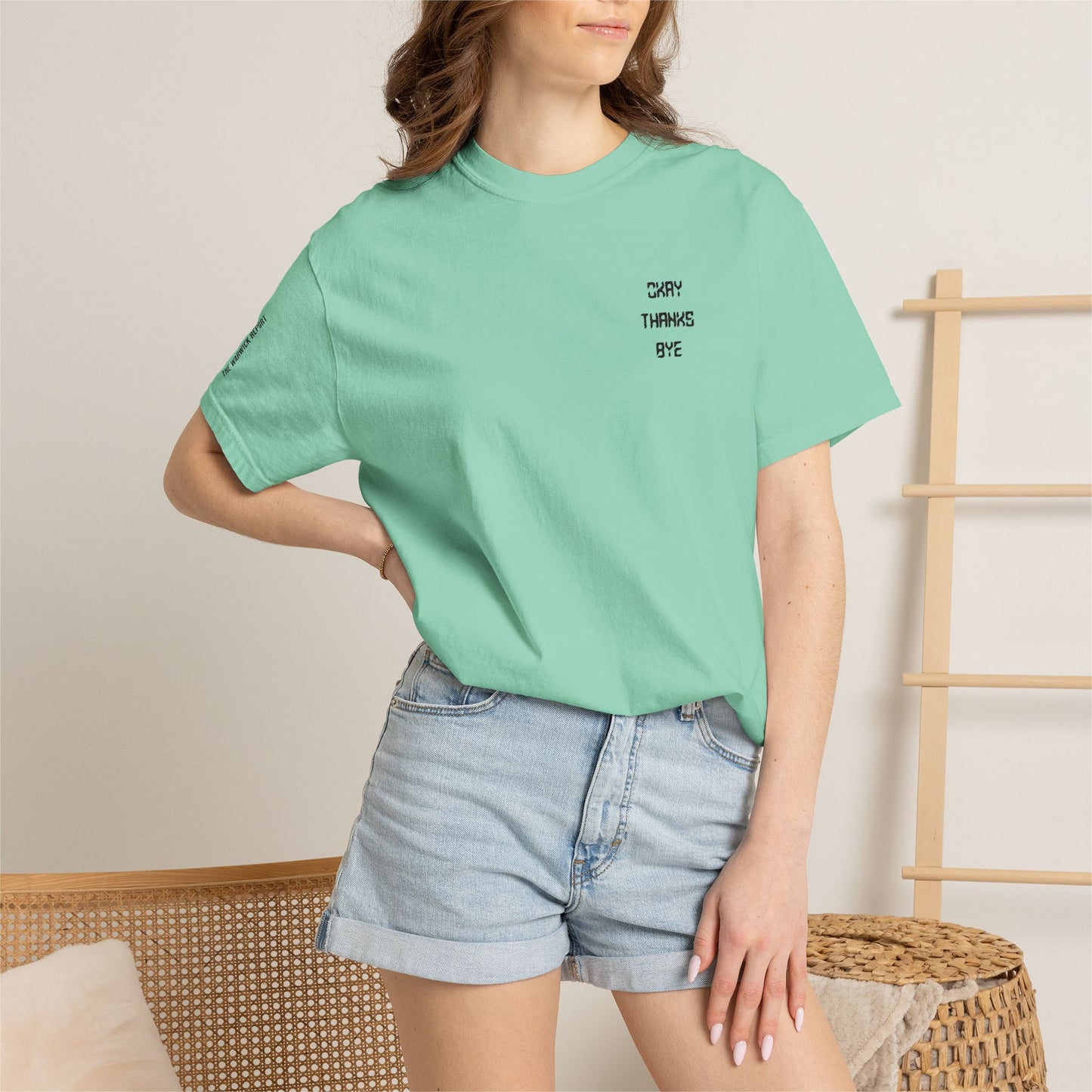 Okay thanks bye digital Embroidered T-Shirt
