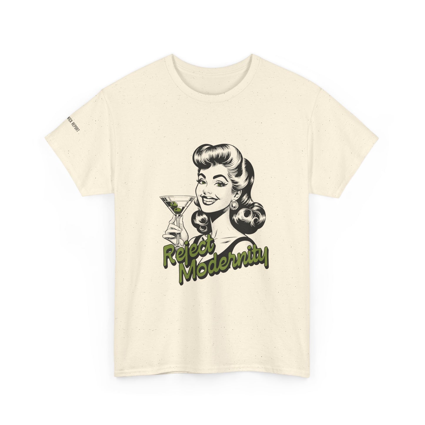 reject modernity martini tee