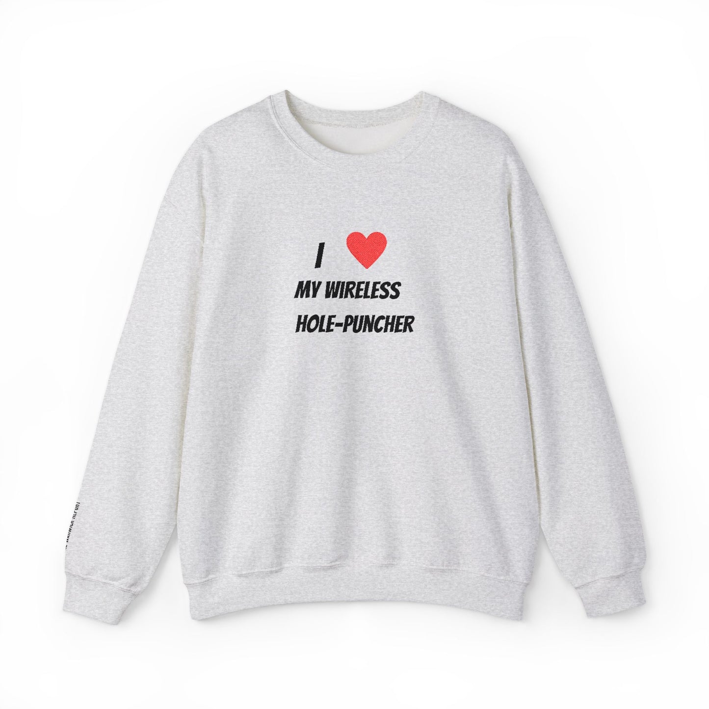 Wireless hole-puncher Embroidered Crewneck