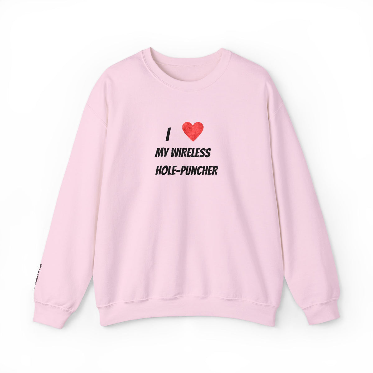 Wireless hole-puncher Embroidered Crewneck