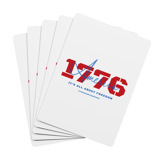 1776 signature poker playing cards