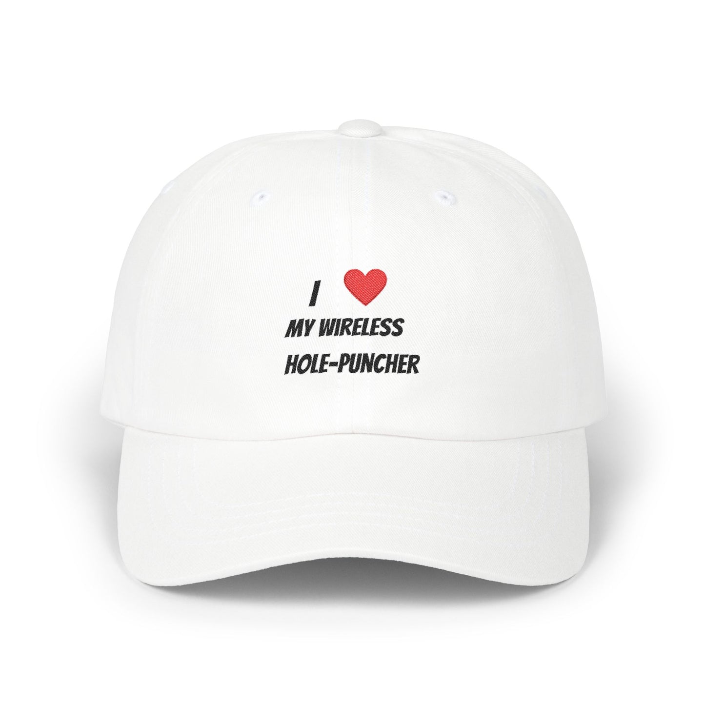 Wireless hole puncher dad cap