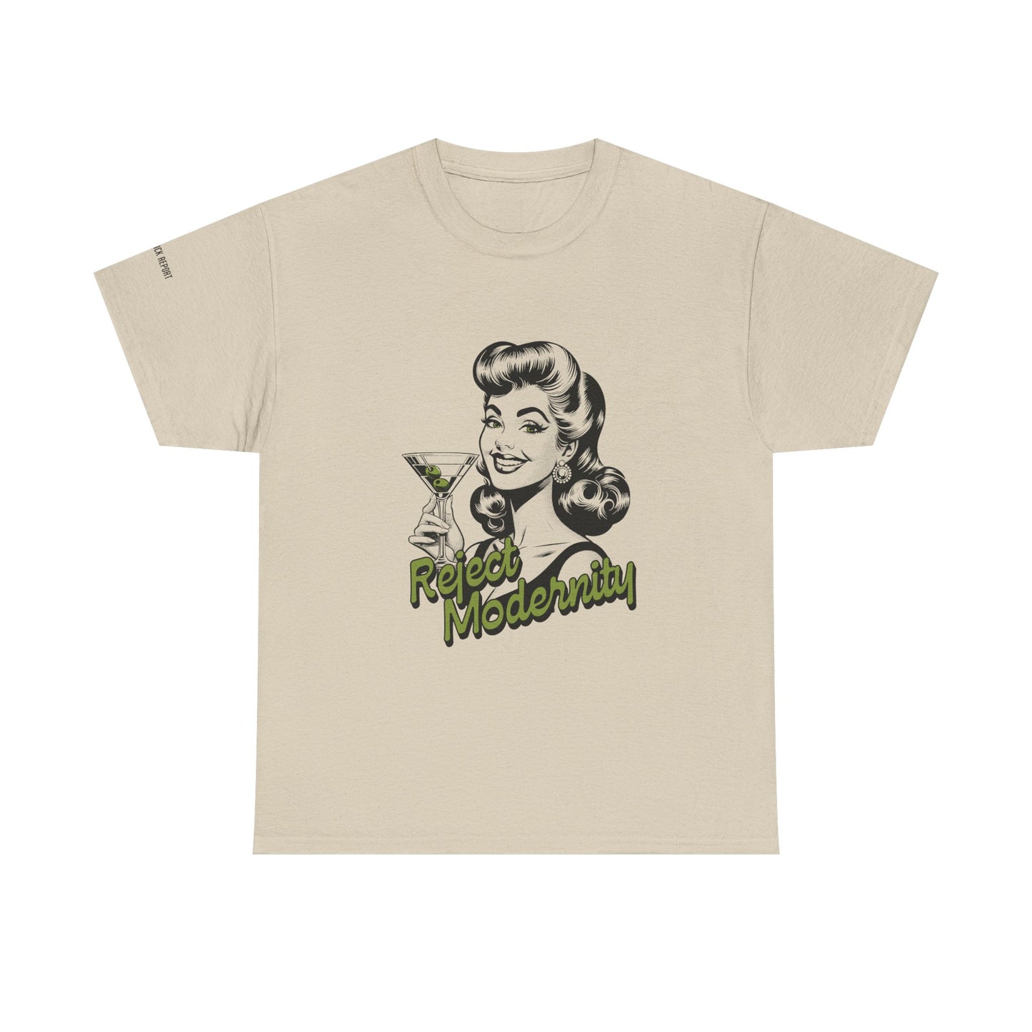 reject modernity martini tee