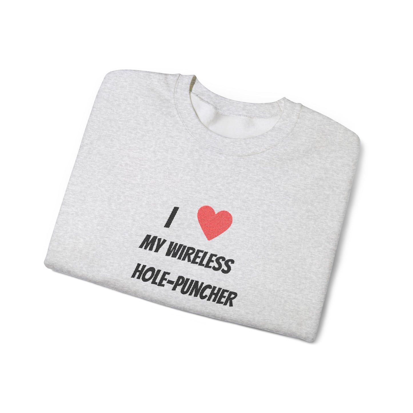Wireless hole-puncher Embroidered Crewneck