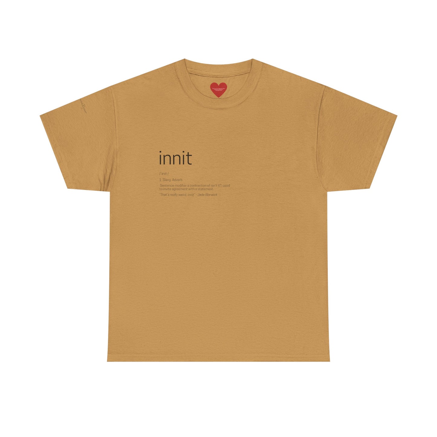 innit definition tee