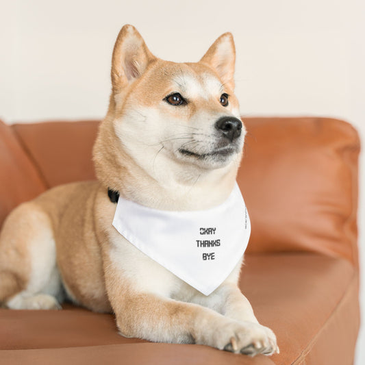 okay thanks bye digital pet bandana collar