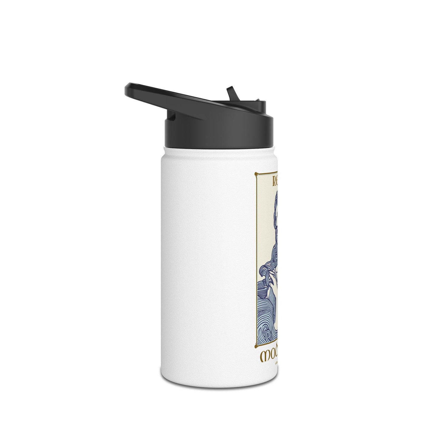 Reject modernity stainless steel water bottle