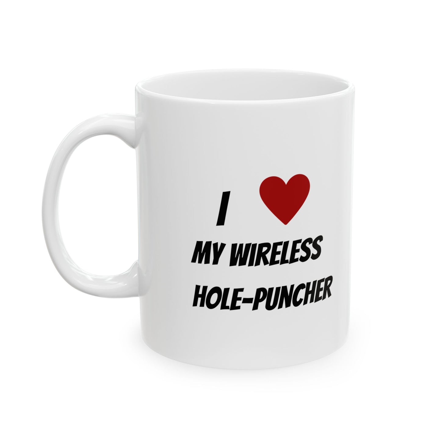 Wireless hole puncher mug
