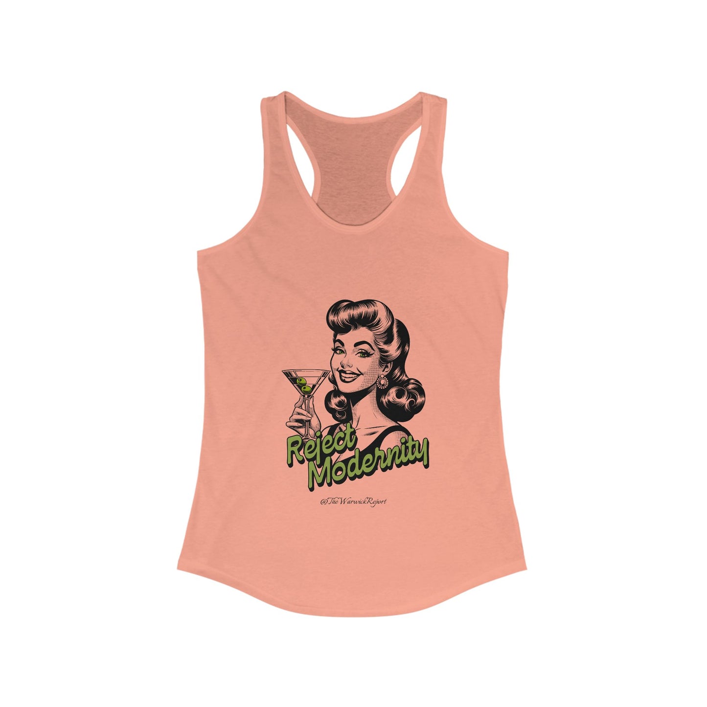 reject modernity martini women's tank top