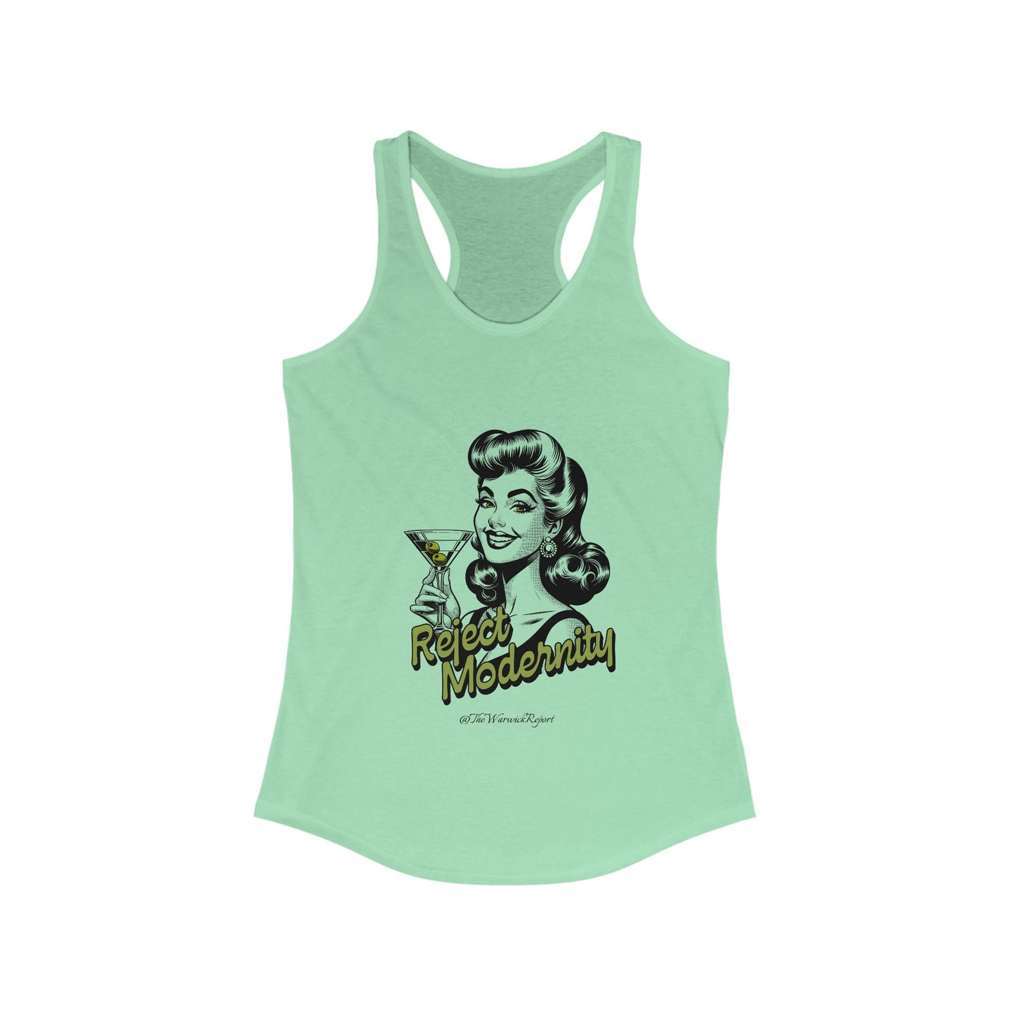 reject modernity martini women's tank top