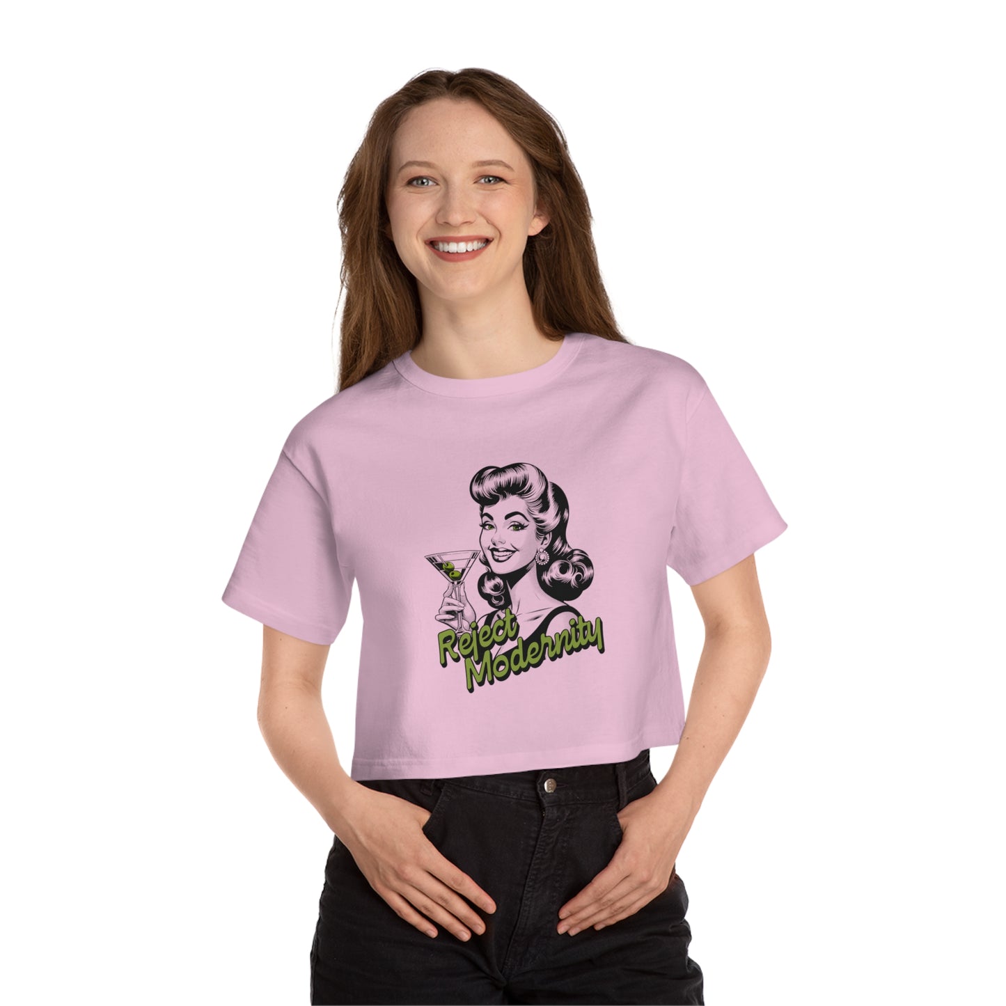reject modernity martini cropped t-Shirt
