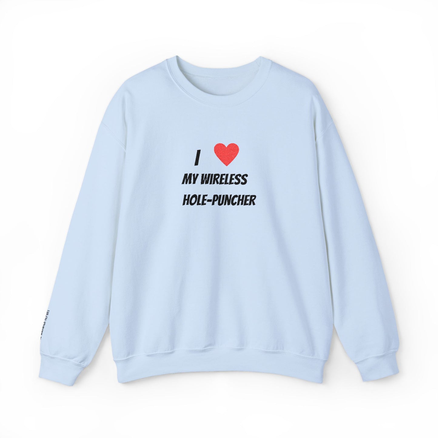 Wireless hole-puncher Embroidered Crewneck