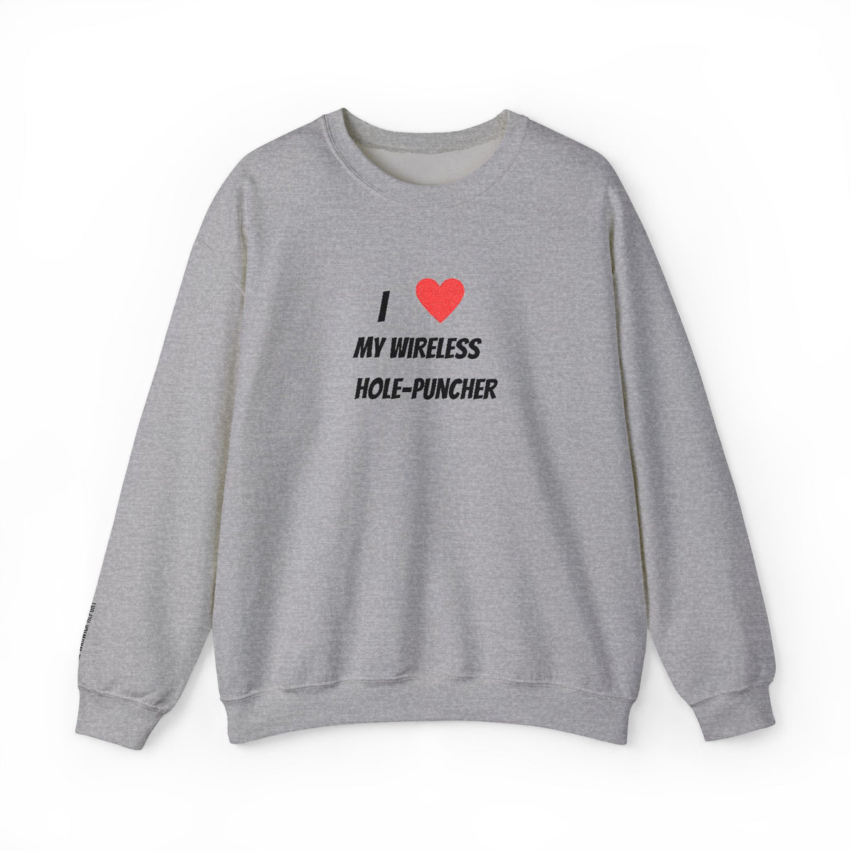 Wireless hole-puncher Embroidered Crewneck