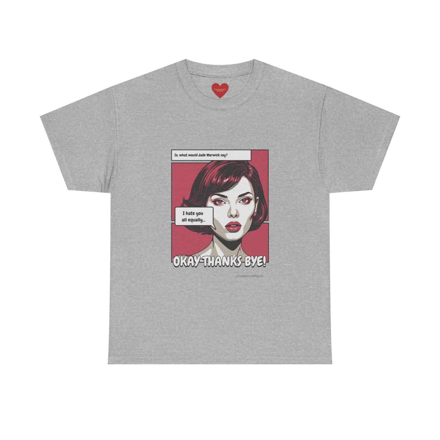 I hate you all equally pop art tee