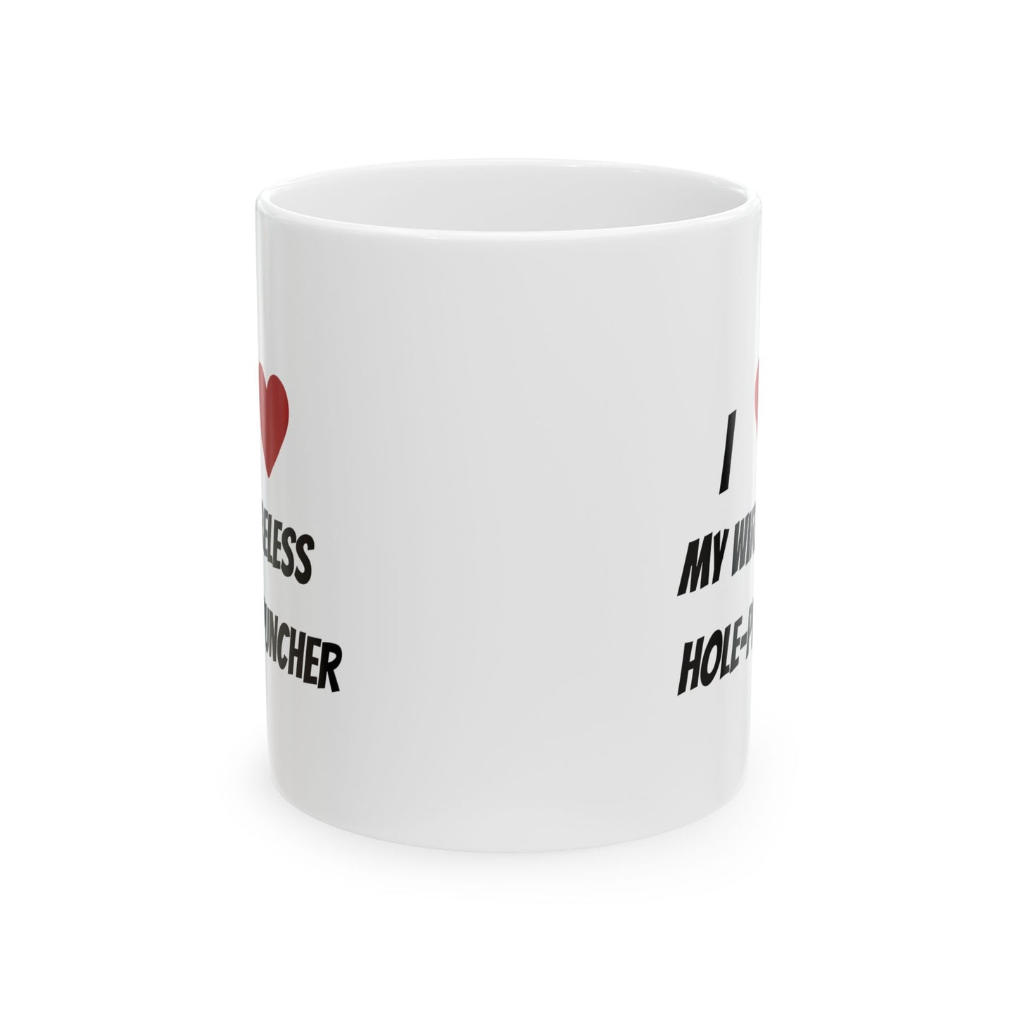 Wireless hole puncher mug