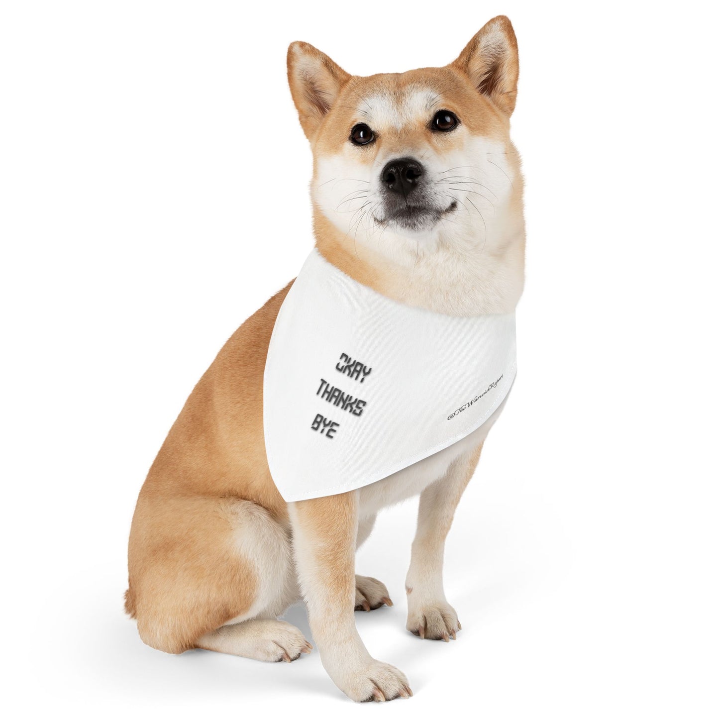 okay thanks bye digital pet bandana collar