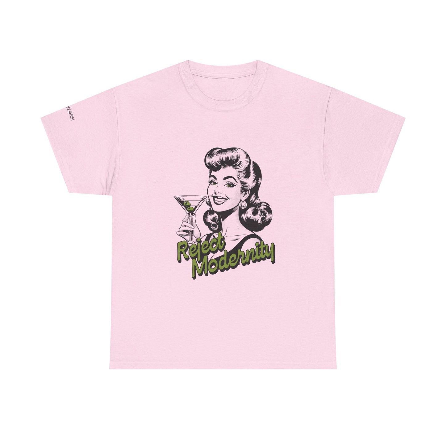 reject modernity martini tee