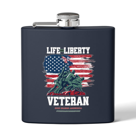 Veteran stainless steel flask