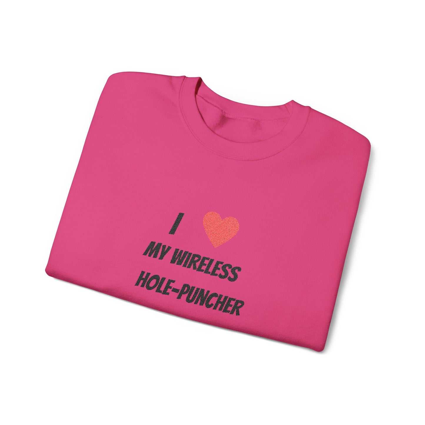 Wireless hole-puncher Embroidered Crewneck