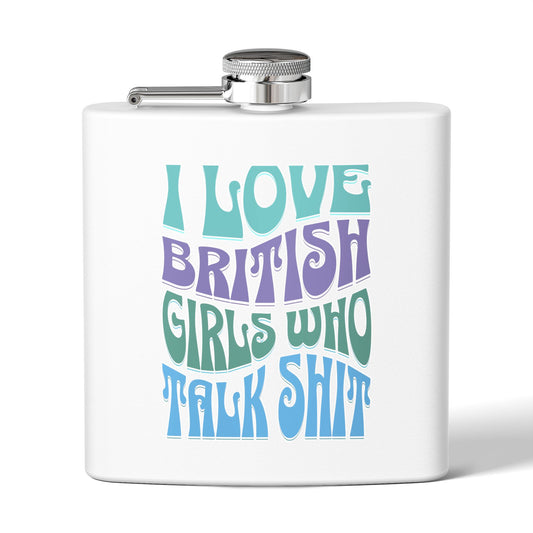 I love British girls stainless steel flask